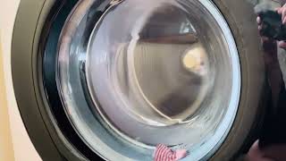 Steady Samsung EcoBubble washing machine is spinning at 1400rpm