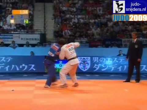 Judo 2009 Rotterdam: Ki-Chun Wang (KOR) - Mansur Isaev (RUS) [-73kg].