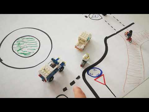 Kreisverkehr Verkehrsbeobachtung beim Abbiegen (8)