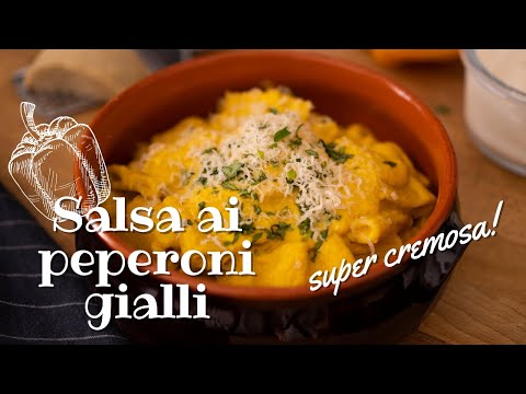 SALSA AI PEPERONI GIALLI SUPER CREMOSA E FORMAGGIOSA | OTTIMA per CONDIRE la PASTA | VEGAN