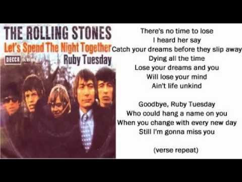 The Rolling Stones - Ruby Tuesday (+ lyrics 1967)