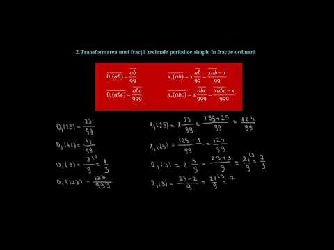 Transformarea fracţiilor zecimale în ordinare | Lectii-Virtuale.ro