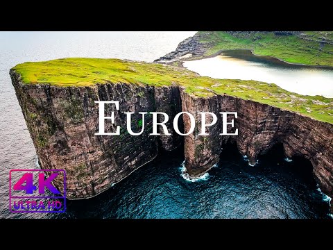 FLYING OVER EUROPE ( 4K UHD ) • Stunning Footage, Scenic Relaxation Film with Calming Music