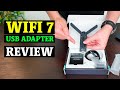 TP Link Archer TBE400UH WiFi 7 Dongle Review Speed Test Unboxing