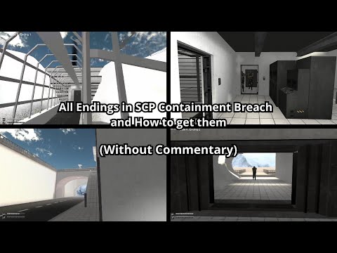 All Endings in SCP Containment Breach | Without Commentary | v.1.3.11