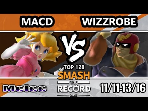 STR 2016 SSBM - SPY | MacD (Peach) Vs. COG | Wizzrobe (Captain Falcon) Smash Melee Top 128