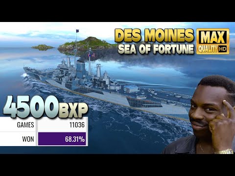 Des Moines: Pro player, smart play - World of Warships