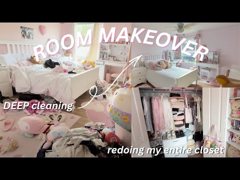 ROOM MAKEOVER 2026 ~ deep cleaning, painting, reorganizing 🩷🍈