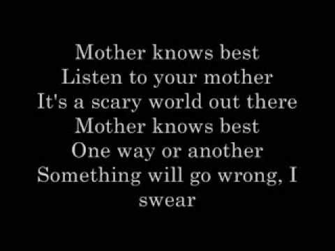 Mother Knows Best lyrics - YouTube