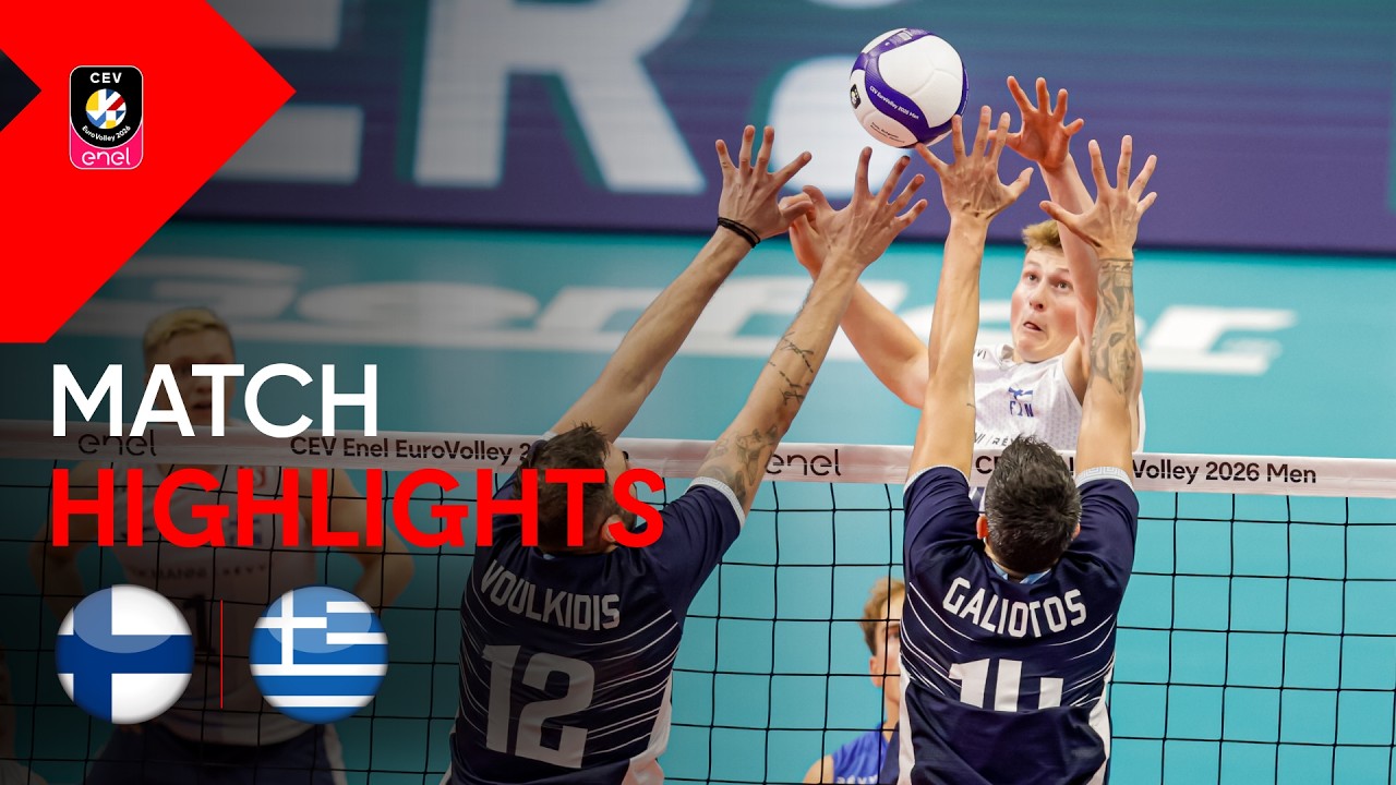 Highlights | Finland vs. Greece | CEV Enel EuroVolley 2026 Men | Eight Finals