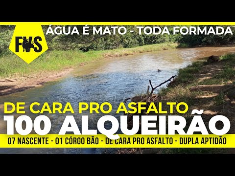 R$ 100 MIL O ALQ. - FAZENDA NA ARUERA E NA GUEROBA, BOA DE ÁGUA A VENDA EM GOIÁS, PLANTA 40 ALQ.