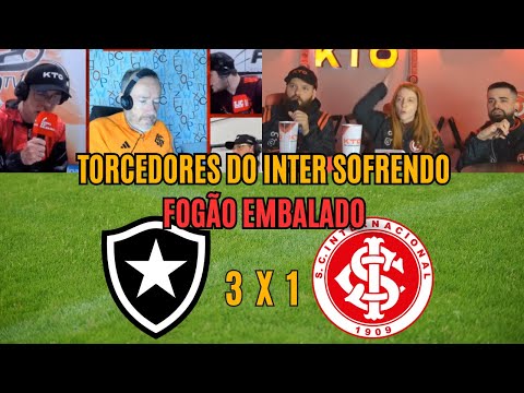 REACT - BOTAFOGO 3 x 1 INTERNACIONAL - TORCEDORES DO INTER NA REVOLTA - BRASILEIRÃO 2023