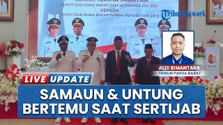 Momen Langka saat Sertijab Kepala Daerah Fakfak Papua Barat, Samaun: Terimakasih Untung Tamsil