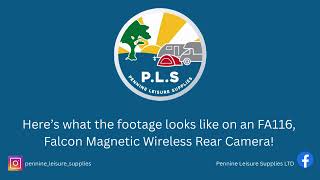 Here’s what the footage looks like on an FA116, Falcon Magnetic Wireless Rear Camera!