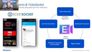 TicketSocket & BlueJeans: Experiential Webcasts & Ticketed Events