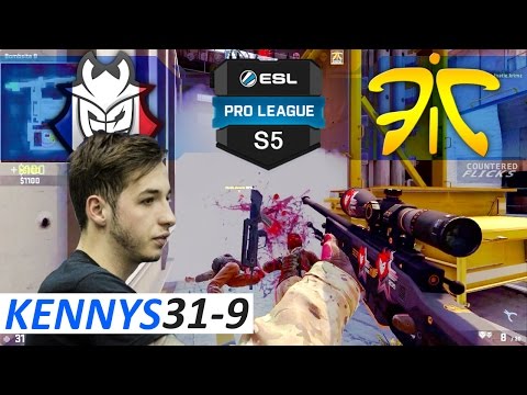 kennyS POV 31-9 / G2 vs fnatic / Train / ESL Pro League Season 5