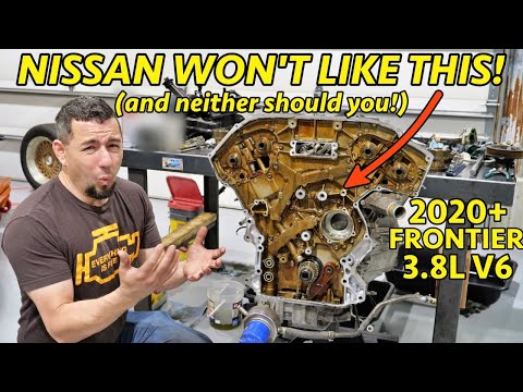 MORE TROUBLE FOR NISSAN? The New Frontier 3.8L V6 Has A FATAL DESIGN FLAW. VQ38DD Engine Teardown.