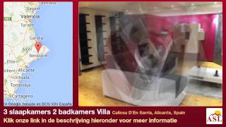 preview picture of video '3 slaapkamers 2 badkamers Villa te Koop in Callosa D`En Sarria, Alicante, Spain'