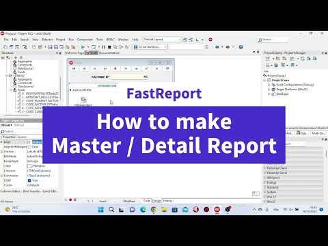 Delphi - FastReport : Lesson 3 How to make Master Detail report