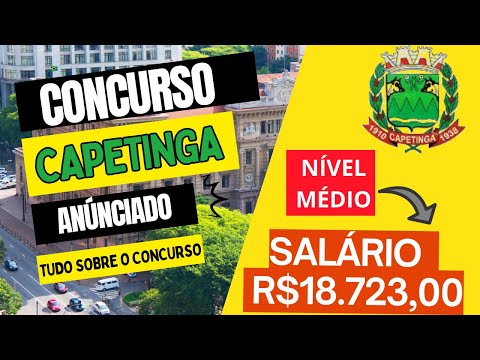 Concurso de Capetinga MG 2026: 97 Vagas para Todos os Níveis e Salários de até R$ 18,7 mil