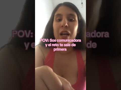 POV: Sos comunicadora y el reto te sale a la primera #shorts #youtubeshorts