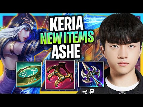 KERIA IS A BEAST WITH ASHE WITH NEW ITEMS! | T1 Keria Plays Ashe Support vs Twitch!  Season 2024