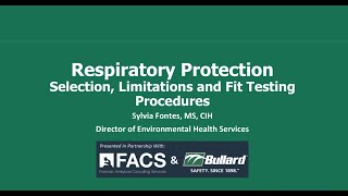 Respiratory Protection Selection, Limitations, & Fit Testing Procedures 2024