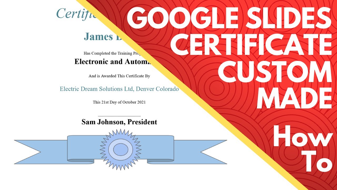How to Create a Custom Certificate Template in Google Slides