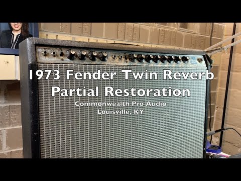 Commonwealth Pro Audio - 1973 Fender Twin Reverb Partial Restoration