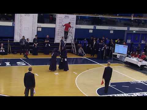 Kendo Open de France 2018 123e dan Monlezun Thibault vs Smithers Joseph GREAT BRITAIN