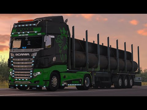 SCANIA R700 Reworked - RusMap 1.39 | Euro Truck Simulator 2 1.39 - Gameplay [ETS2]