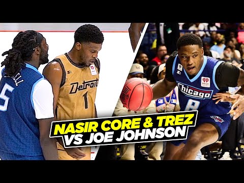 Joe Johnson vs Nasir Core & Montrezl Harrell at The Big 3 Was EPIC | Triplets vs Amps