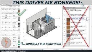 How to Create Finishes Schedules in Revit