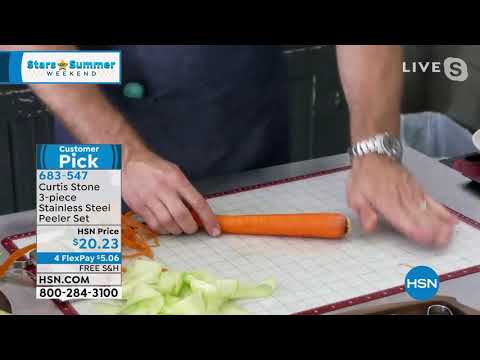 Curtis Stone 3piece Stainless Steel Peeler Set