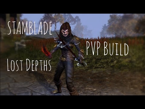 ESO Lost Depths Stamblade PVP Gank Build Stamina Nightblade