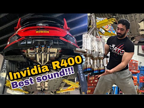 Invidia R400 installation and sound Civic Type R