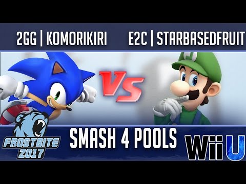 Frostbite 2017 SMASH 4 POOLS - 2GG | Komorikiri (Sonic) vs E2C | StarbasedFruit (Luigi)