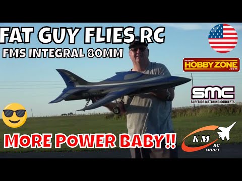 FMS INTEGRAL 80MM WITH LIHV PACK-MORE POWER BABY! by Fat Guy Flies RC