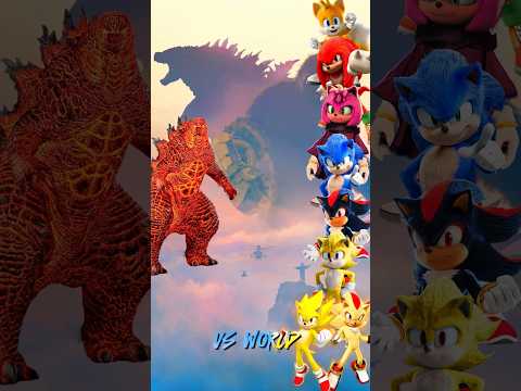 Thermonuclear Godzilla versus Sonic 3 All Characters