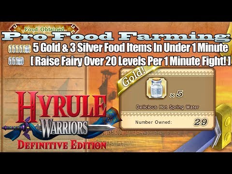 Hyrule Warriors: DE - Pro Food Farming: Over 20 Levels of Fairy Food in Under 1 Minute!