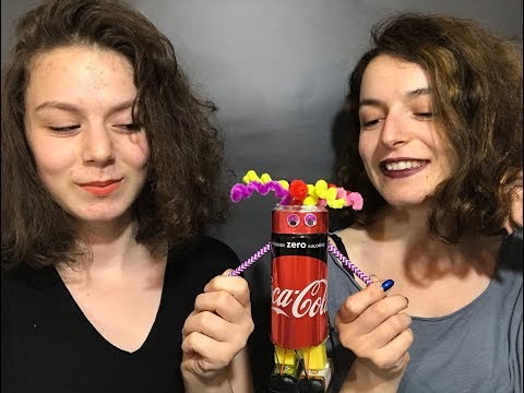 How to Make Walking Robot with a Coca Cola Box(Eng Sub)