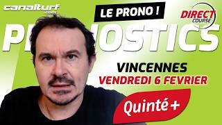 emission video des courses turf pmu du Vendredi 6 février 2026