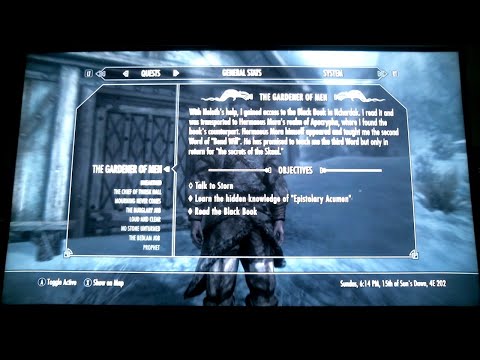 The Gardener Of Men - Hermaeus Mora - Black Book - The Secrets of the Skaal - Solstheim - Skyrim