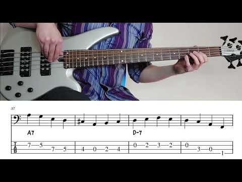 "All Of Me" by Marks and Simons | Walking Bass Etude w/ On-Screen TAB Notation