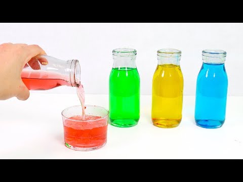 🌈 LOS COLORES 🌈 Hacemos experimentos con agua de colores | Experimentos sencillos para niños