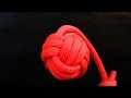 How to tie Monkey's Fist knot paracord keychain ...