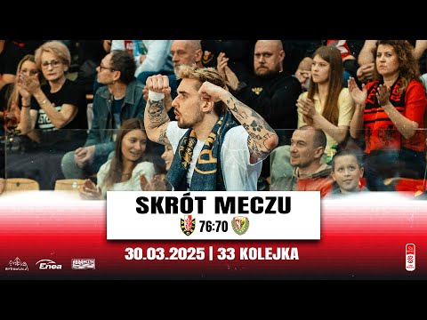 SKRÓT MECZU | Enea Abramczyk Astoria Bydgoszcz 76:70 WKS Śląsk II Wrocław