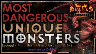 MOST DANGEROUS UNIQUE MONSTER BONUSES/AFFIXES