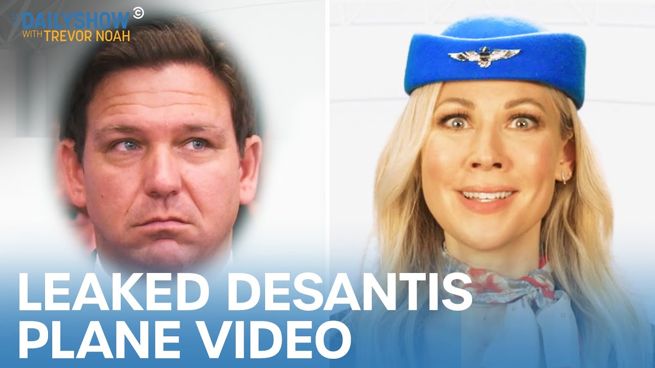 Leaked In-Flight Safety Video From DeSantis’s Migrant Plane | The Daily Show
