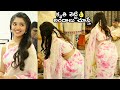 Krithi Shetty GLAMOROUS Video In Saree At Naga Chaitanya Krithi Shetty NC22 Movie Opening Video